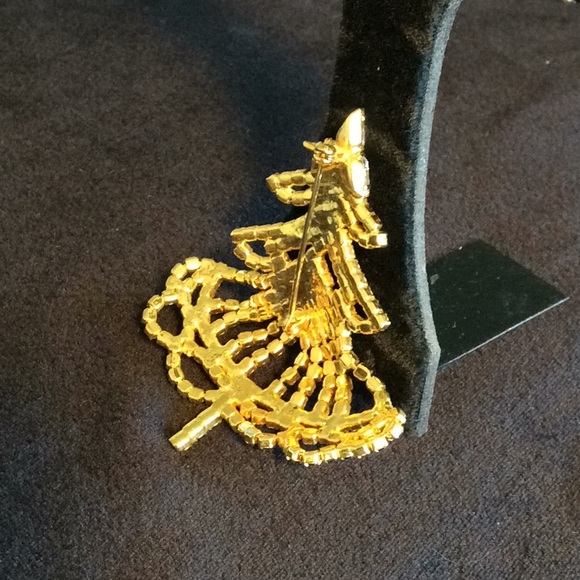 Vintage NWOT Christmas Tree Trembler Brooch - Picture 4 of 5
